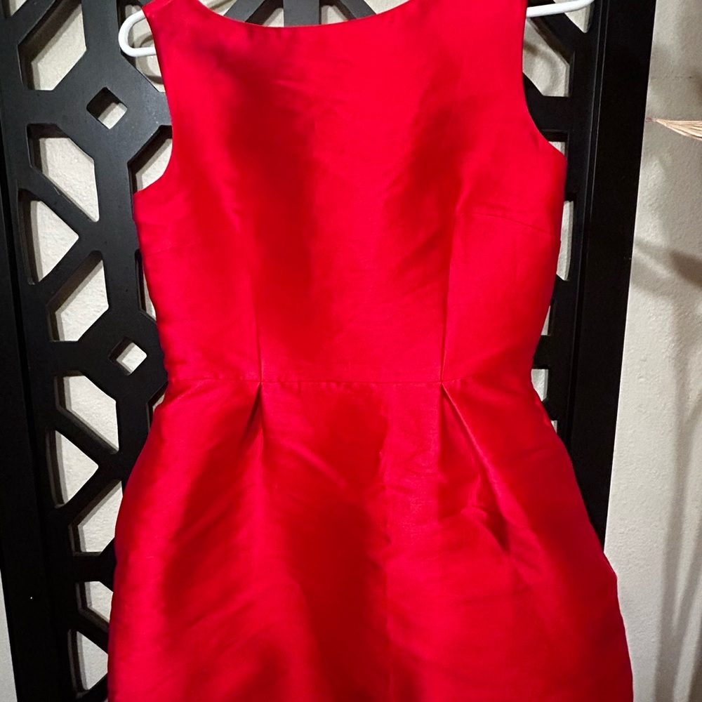 Kate Spade | Gorgeous Kate Spade Red cocktail dress black bow tie in back. Sz 4